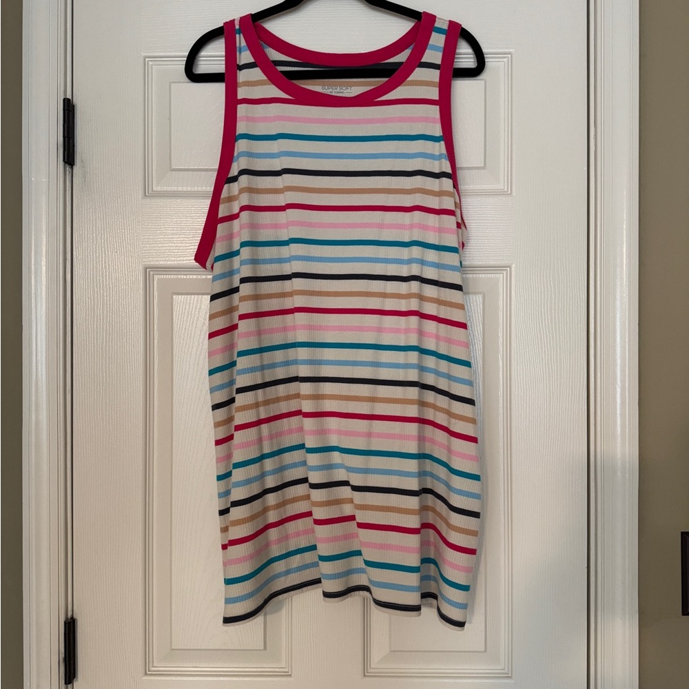 Striped Sleeveless Tank Top